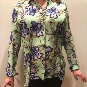 Silk Alice and Olivia button down shirt